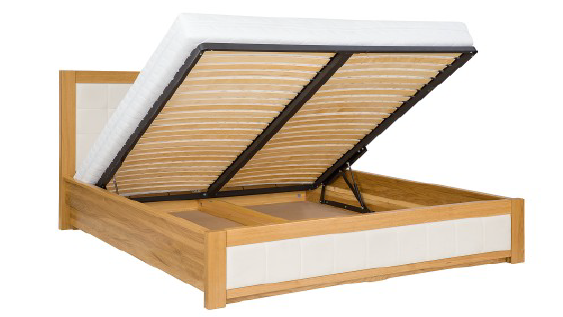 Łóżko Dębowe LK200 (Pojemnik)